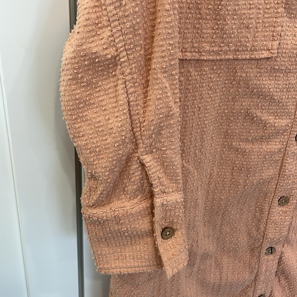 NWT Free People 100% Cotton Textured Shirt/Dress - Picture 7 of 16